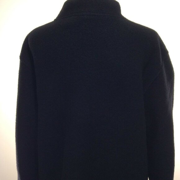 NORDIC design womens coat sz large black 100% wool - Picture 8 of 12